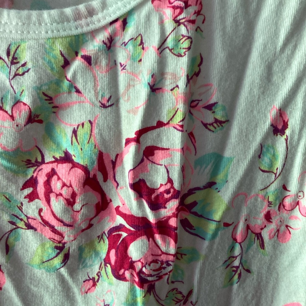 Floral and Pink Women's Tank Tops - Picture 4 of 8
